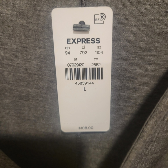 Express Gray Pant Jumpsuit - Picture 2 of 4